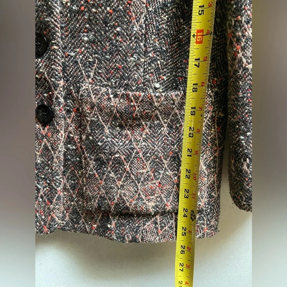 Bazar Christian Lacroix designer wool tweed pink multi colored blazer Sz 38 - Picture 14 of 14